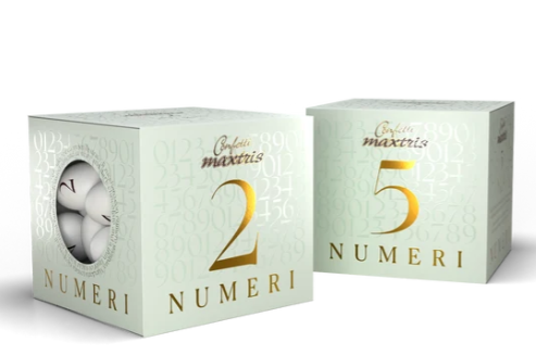 CONFETTI SCATOLINE IN NUMERI DA 1 A 100 200 GR