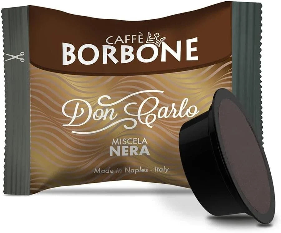 100 capsule Borbone nere Don Carlo comp A MODO MIO