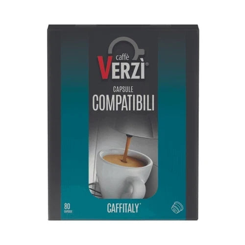 80 Capsule Verzì Aroma Intenso compatibili Caffitaly