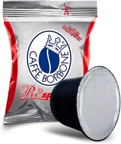 100 capsule caffè rosse Respresso Borbone compatibili NESPRESSO