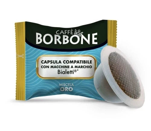 100 capsule Borbone miscela Oro compatibili BIALETTI
