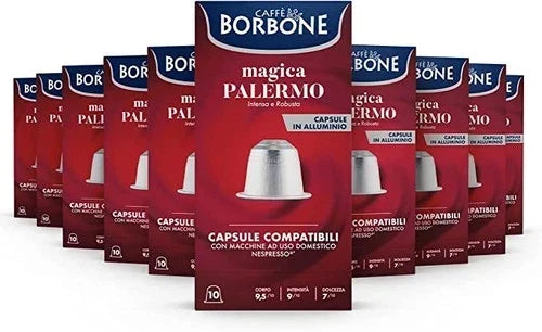 100 capsule caffè Borbone magica Palermo compatibili Nespresso